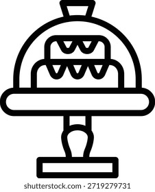 Diseño de Vector Cake Dome Icon Style