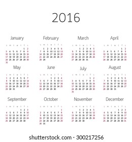 vector design calendar 