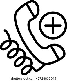 Estilo de icono de registro de llamadas de diseño de Vector