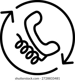 Vector Design Callback System Icon Style