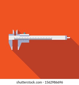 Vector design of calliper and vernier icon. Graphic of calliper and caliper stock symbol for web.