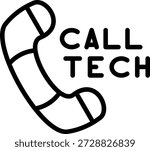 Vector Design CallTech Icon Style