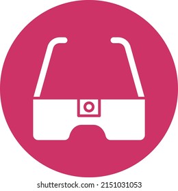 Vector Design Camera Glasses Icon Style