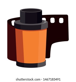 Vector design of camera roll icon. Set of roll and projection stock vector illustration.