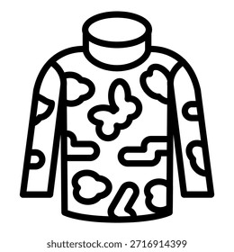 Estilo de icono de camuflaje de diseño de Vector