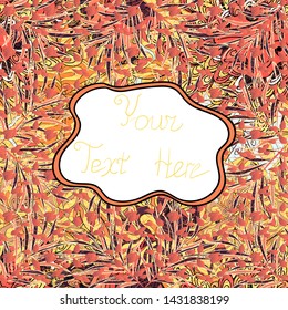 Vector design. It can be used on mug prints, baby apparels, wallpaper, wrapping boxes etc. Pattern orange, white and pink on colors. Abstract doodles pattern. - stock. Seamless Cute fabric pattern.