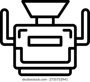 Diseño de Vector puede triturar el estilo del icono