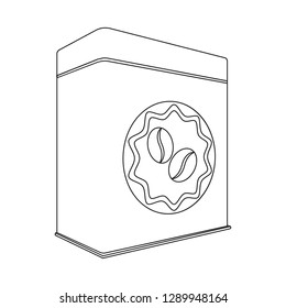 Vector design of can and food logo. Set of can and package stock vector illustration.