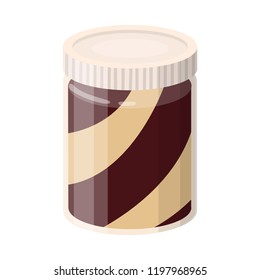 Vector design of can and food symbol. Set of can and package stock vector illustration.