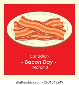 Vector Design Canadian Bacon Day – March 3, 2026.