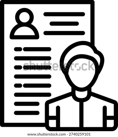 Vector Design Candidate Male Icon Style