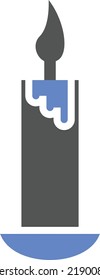 Estilo de icono de velas de diseño de vectores
