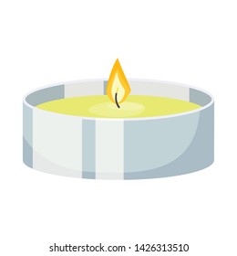 Vector design of candle and wick icon. Collection of candle and aroma vector icon for stock.