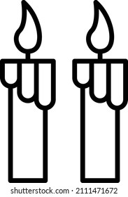 Vector Design Candles Icon Style