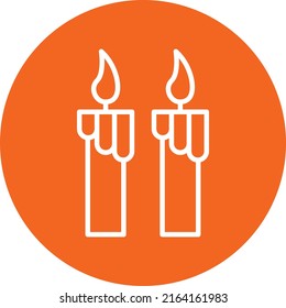 Vector Design Candles Icon Style