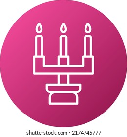 Vector Design Candlestick Icon Style