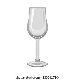 Vector design of capacity and glassware logo. Collection of capacity and restaurant vector icon for stock.