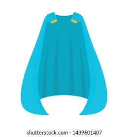 Vector design of cape and cloak logo. Set of cape and man stock symbol for web.
