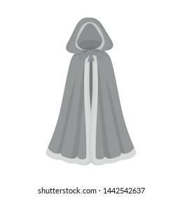 Vector design of cape and princess logo. Set of cape and queen stock vector illustration.