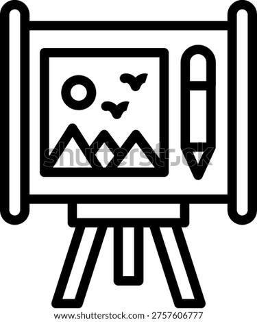 Vector Design Capital Canvas Icon Style