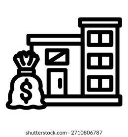 Estilo de icono de capital de diseño de Vector