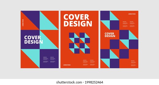 Vector design caps. Minimalist compositions, modern shapes.