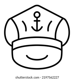 Vector Design Captain Cap Icon Style