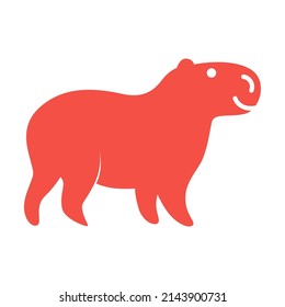 vector design capybara shape illustration