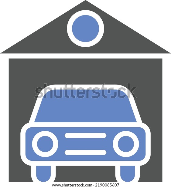 Vector Design Car Garage\
Icon Style