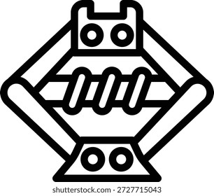 Vektordesign Auto Jack Symbolstil