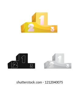 Vector design of car and rally logo. Set of car and race vector icon for stock.