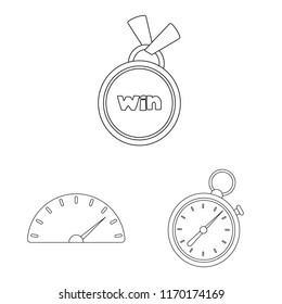 Vector design of car and rally symbol. Collection of car and race stock symbol for web.