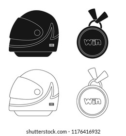 Vector design of car and rally symbol. Collection of car and race stock symbol for web.