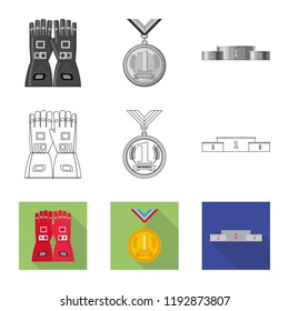 Vector design of car and rally symbol. Collection of car and race stock vector illustration.