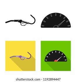 Vector design of car and rally symbol. Collection of car and race stock symbol for web.