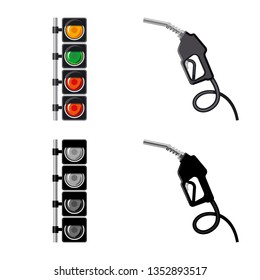 Vector design of car and rally symbol. Collection of car and race stock vector illustration.