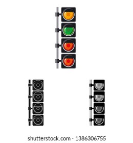 Vector design of car and rally symbol. Collection of car and race vector icon for stock.