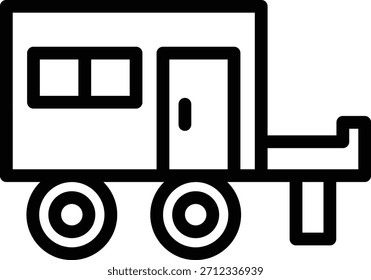 Estilo de Ícone de Caravana de Design de Vetor
