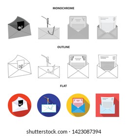 Vector design of card and christmas sign. Set of card and background stock symbol for web.