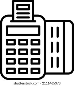 Vector Design Card Machine Icon Style