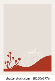 Vector design for card, poster, flyer, web and other users. thanksgiving cards.