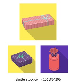 Vector design of cardboard and delivery  icon. Set of cardboard and label vector icon for stock.