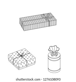 Vector design of cardboard and delivery  symbol. Collection of cardboard and label vector icon for stock.