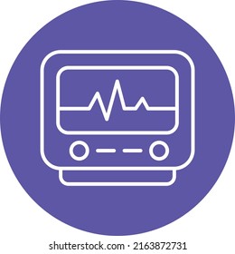 Diseño de vectores Estilo de icono de cardiograma