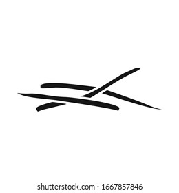 Vector design of carrot and fresh logo. Web element of carrot and cooked Stock symbol for web.