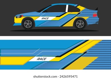 Vector design for cars stickers Vector design with grungy lines abstract Design a racing background kit for racing car