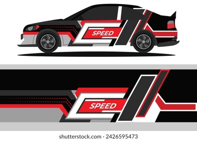 Vector design for cars stickers Vector design with grungy lines abstract Design a racing background kit for racing car