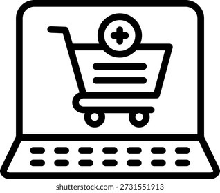 Vetor Design Cart Adicionar Item Ícone Estilo