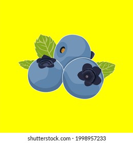 vector design, cartoon, illustration, blueberry fruit clip art