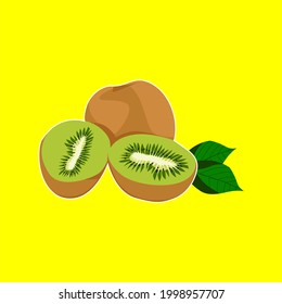 vector design, cartoon, illustration, kiwifruit clip art